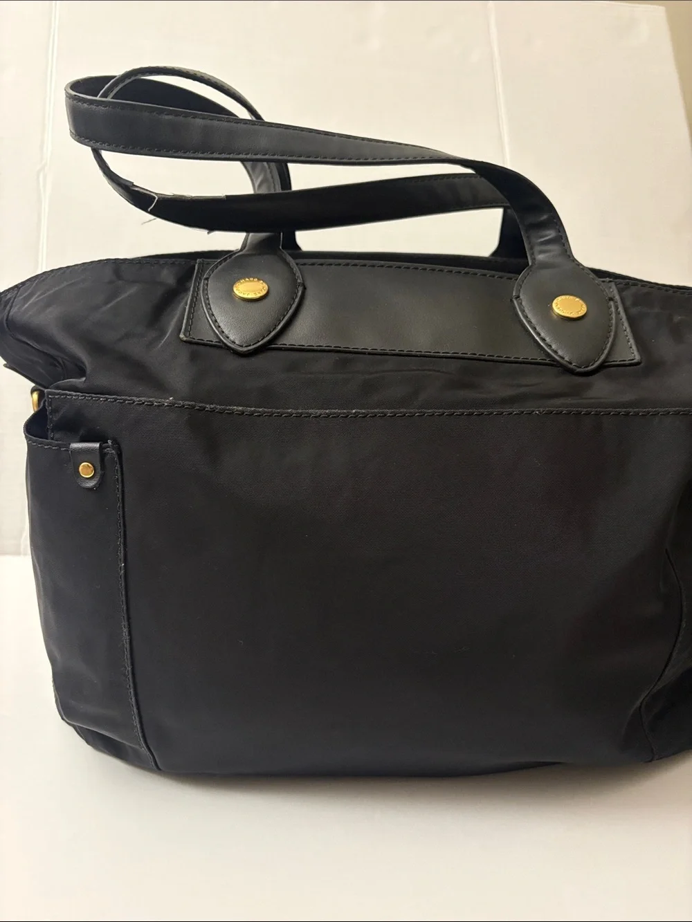 Marc by Marc Jacobs Black Nylon Preppy Baby Tote Bag Detachable Strap